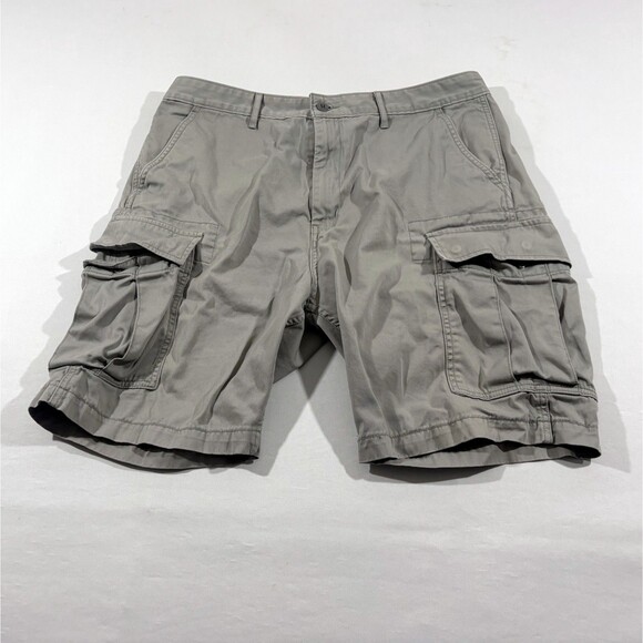 Levi's Carrier Cargo Pocket Cotton Shorts Mens Gray 9" Workwear Casual Sz 36 - Picture 1 of 14